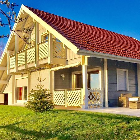 Chalet Le Flocon Bleu - Mauselaine Avec Vue Sur Le Lac De Gérardmer Exterior foto