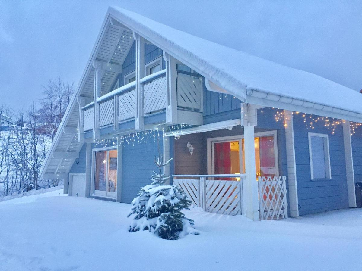Chalet Le Flocon Bleu - Mauselaine Avec Vue Sur Le Lac De Gérardmer Exterior foto