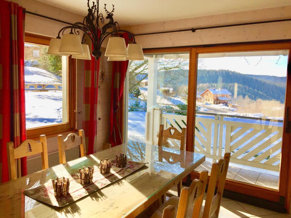 Chalet Le Flocon Bleu - Mauselaine Avec Vue Sur Le Lac De Gérardmer Exterior foto