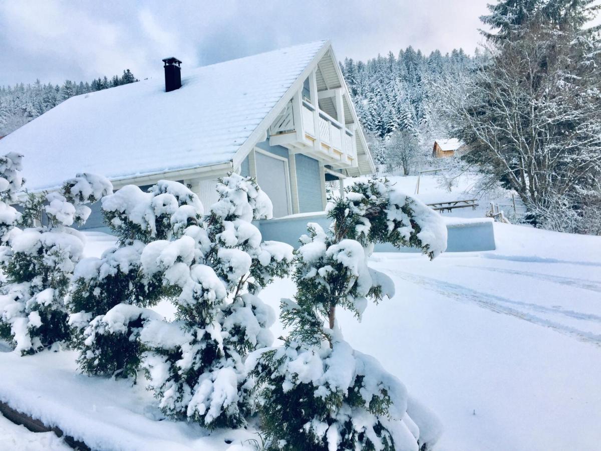 Chalet Le Flocon Bleu - Mauselaine Avec Vue Sur Le Lac De Gérardmer Exterior foto